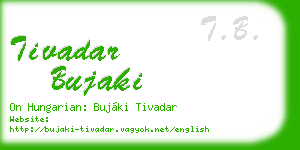 tivadar bujaki business card
